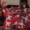 China supplier In stock 3D 100% polyester colorful flowers bedding sets for Russia and CIS